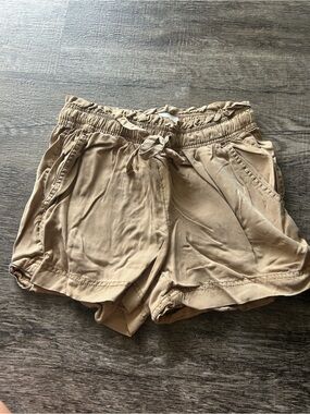 C&C California Tan Drawstring Cargo-Style Women's Shorts